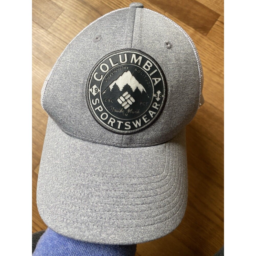 Men’s Columbia Mesh Trucker Hat Gray Gorpcore Fisherman-core Outdoors Cabincore